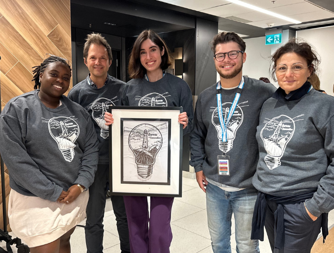 Un projet bien mené par l'équipe du Bureau de l'innovation (Audrey-Lise, Sylvain, Natalia, Pierre-Gabriel et Nayla).