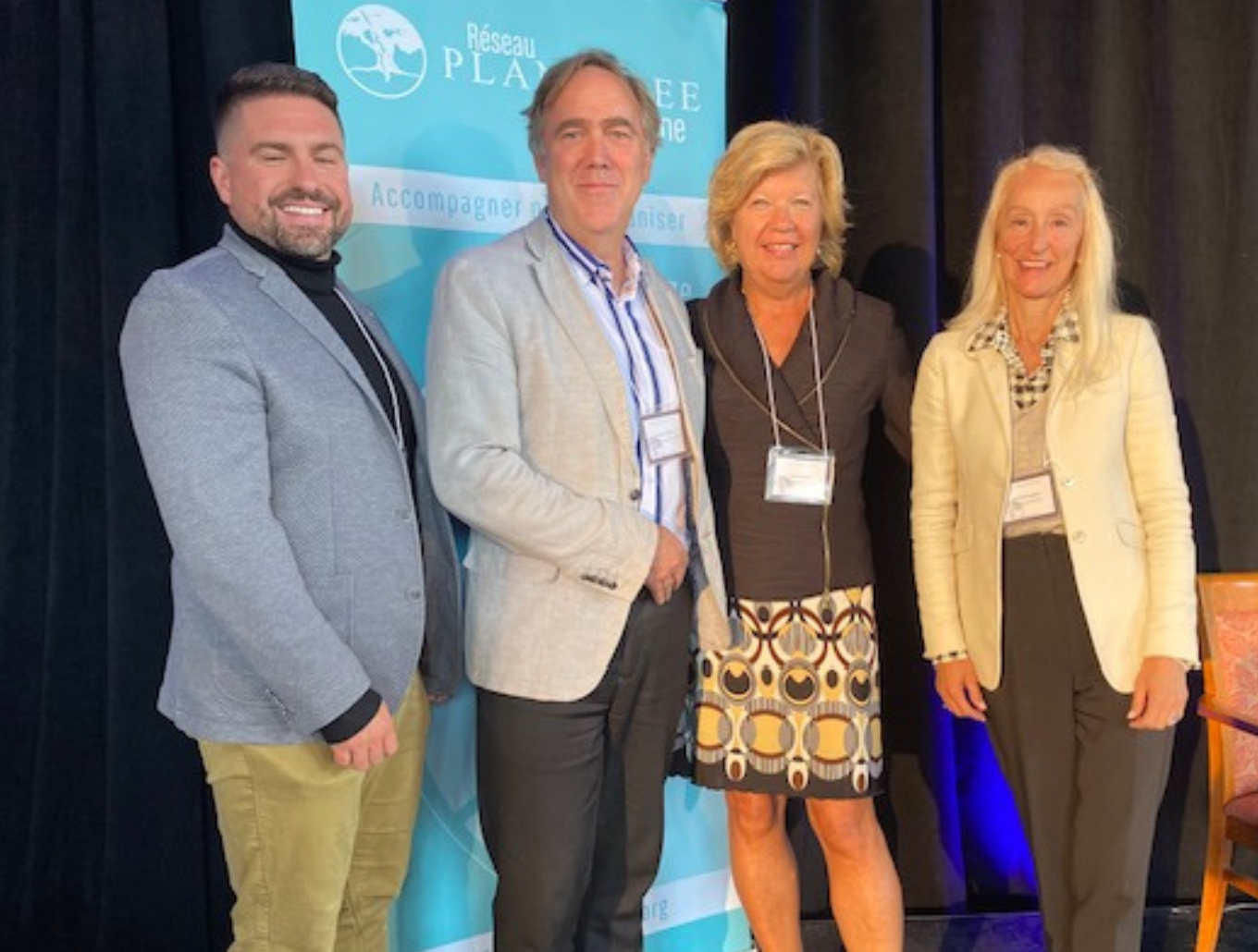 Remise de prix avec Planetree International, 2023.