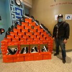 Tous les jeunes qui participaient à l’événement de mercredi recevaient en cadeau une paire d’espadrilles Nike.