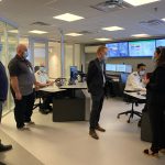 Visite des locaux du Centre opérationnel de sécurité (COS)
