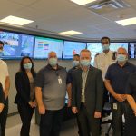 Visite des locaux du Centre opérationnel de sécurité (COS)