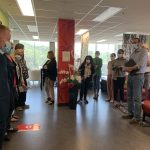 Avec une partie de l'équipe du CRIUGM. Visite très impressionnante!