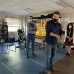 Visite du gymnase du centre de recherche IUGM
